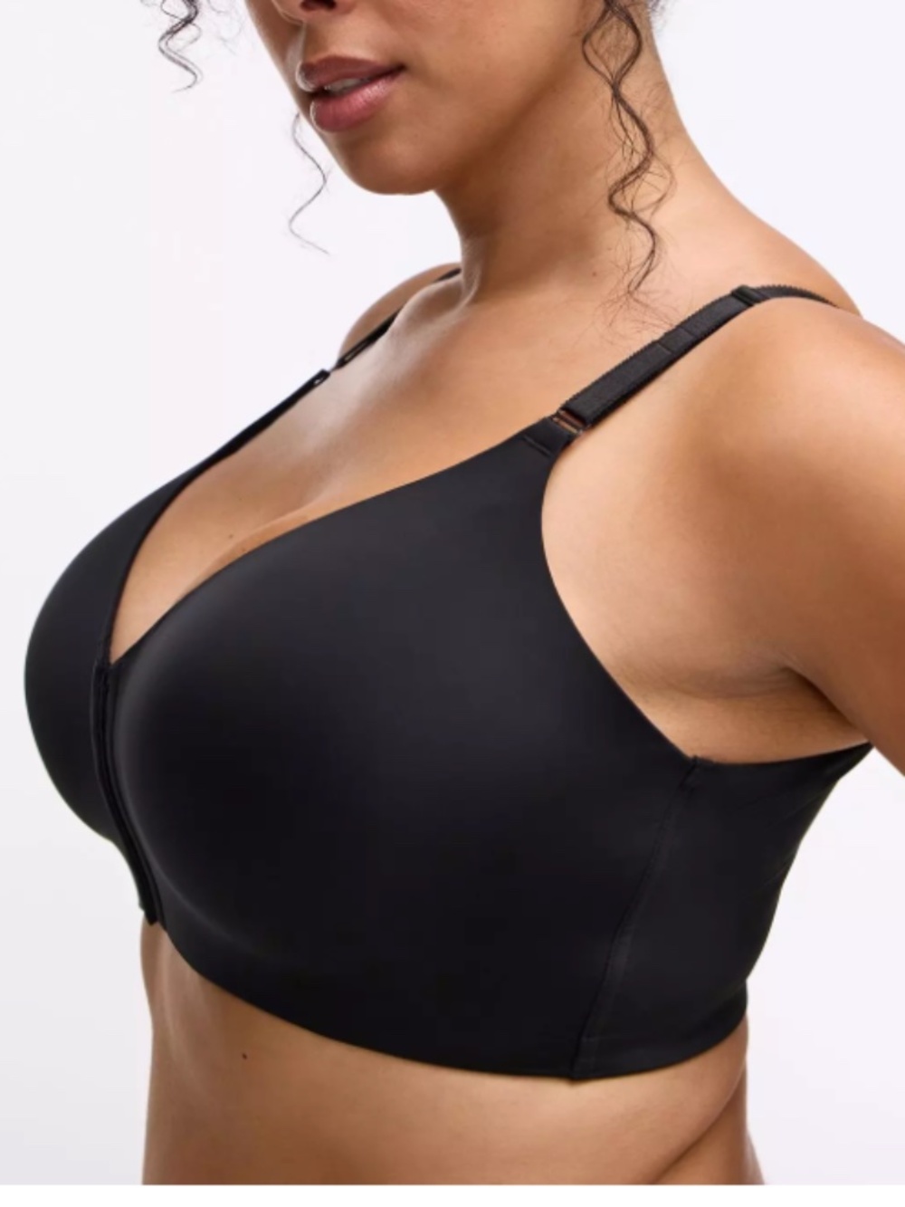 Torrid Dream Wire-Free Front-Close Bra Sz 42C Black - Picture 2 of 8